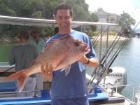 Noosa fishing charter Steve Snapper