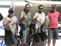 Sunshine coast fishing charter 13th September group shot Noosas Laguna Charters Sunshine Coast Queensland